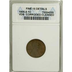 1909-S VDB 1C F15 ANACS