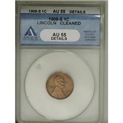 1909-S 1C AU55 ANACS