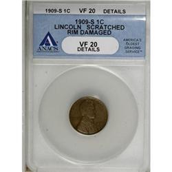 1909-S 1C VF20 ANACS