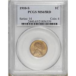 1910-S 1C Red MS65 PCGS