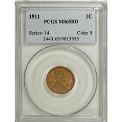 1911 1C Red MS65 PCGS