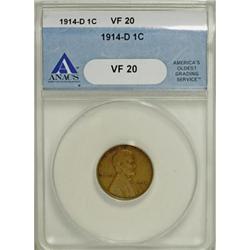 1914-D 1C VF20 ANACS