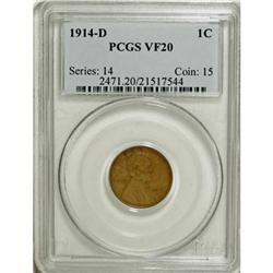 1914-D 1C VF20 PCGS