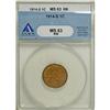 Image 1 : 1914-S 1C Red and Brown MS63 ANACS