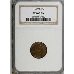 1919-S 1C Brown MS63 NGC