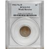 Image 1 : 1922 No D 1C Weak Reverse F12 PCGS