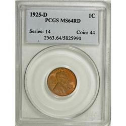 1925-D 1C Red MS64 PCGS