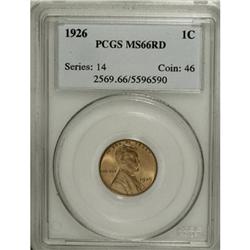 1926 1C Red MS66 PCGS