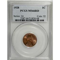 1928 1C Red MS66 PCGS