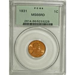 1931 1C Red MS66 PCGS