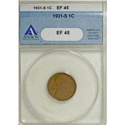 1931-S 1C XF45 ANACS