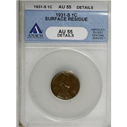 1931-S 1C AU55 ANACS