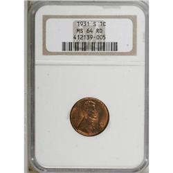 1931-S 1C Red MS64 NGC