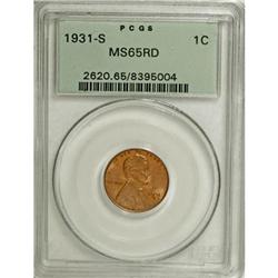 1931-S 1C Red MS65 PCGS