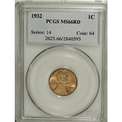 1932 1C Red MS66 PCGS