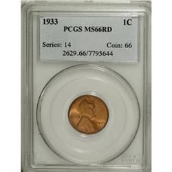 1933 1C Red MS66 PCGS