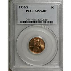 1935-S 1C Red MS66 PCGS