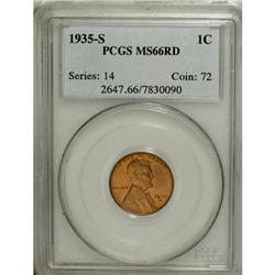 1935-S 1C Red MS66 PCGS