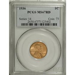 1936 1C Red MS67 PCGS