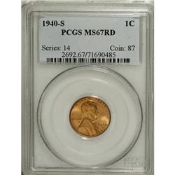 1940-S 1C Red MS67 PCGS
