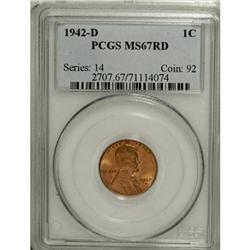 1942-D 1C Red MS67 PCGS
