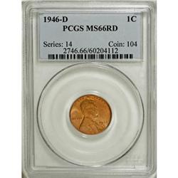 1946-D 1C Red MS66 PCGS