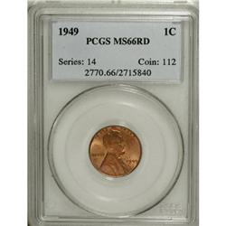 1949 1C Red MS66 PCGS