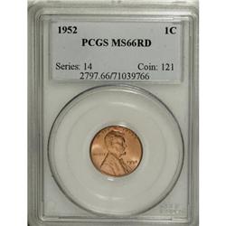 1952 1C Red MS66 PCGS