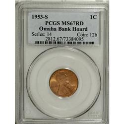 1953-S 1C Red MS67 PCGS