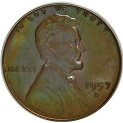 1957-D 1C Brown MS66 PCGS