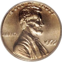 1972 1C Doubled Die Obverse Red MS65 PCGS