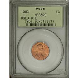 1983 1C Doubled Die Reverse Red MS65 PCGS