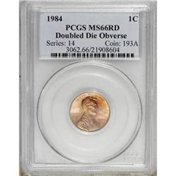 1984 1C Doubled Die Obverse Red MS66 PCGS
