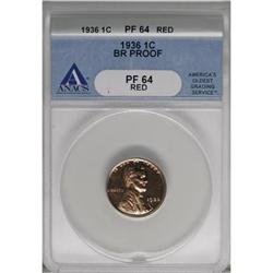 1936 1C Type Two--Brilliant Finish Red PR64 ANACS