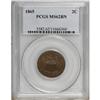 Image 1 : 1865 2C Brown MS62 PCGS