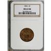 Image 1 : 1866 2C Red and Brown MS63 NGC