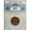 Image 1 : 1868 2C Brown MS60 ANACS