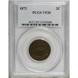 1872 2C VF20 PCGS