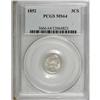 Image 1 : 1852 3CS MS64 PCGS