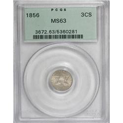 1856 3CS MS63 PCGS