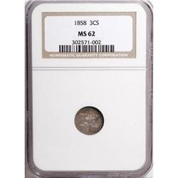 1858 3CS MS62 NGC