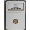 Image 1 : 1862 3CS MS65 NGC