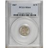 Image 1 : 1867 3CN MS64 PCGS
