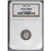 Image 3 : 1867 3CN Cameo PR64 NGC