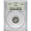 Image 1 : 1874 3CN PR64 PCGS