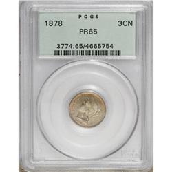 1878 3CN PR65 PCGS