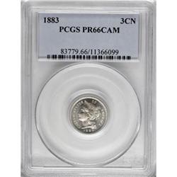 1883 3CN Cameo PR66 PCGS