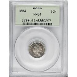1884 3CN PR64 PCGS