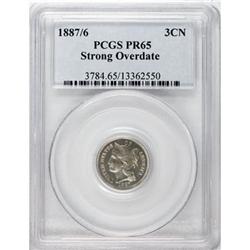 1887/6 3CN PR65 PCGS
