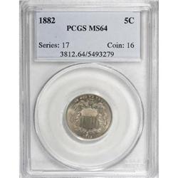 1882 5C MS64 PCGS